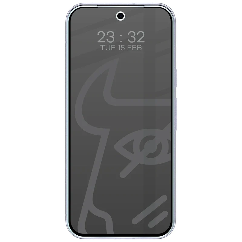 Hybridglas mit Privatschutzfilter für Google Pixel 11, Bizon Hybrid Shadow, Matt