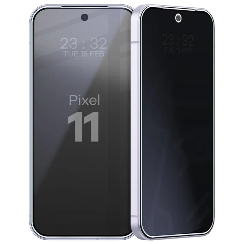 Hybridglas mit Privatschutzfilter für Google Pixel 11, Bizon Hybrid Shadow, Matt