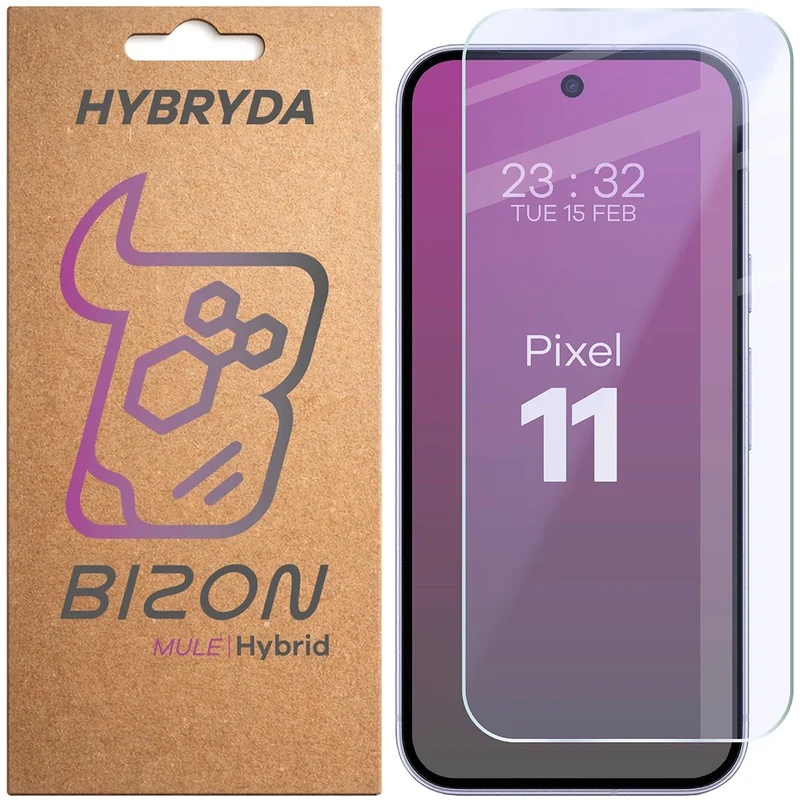 Flexibles Hybridglas für Google Pixel 11, Bizon Hybrid Mule