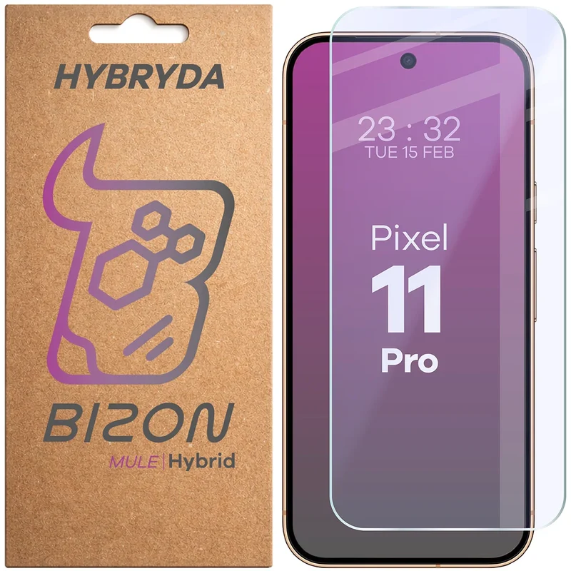 Flexibles Hybridglas für Google Pixel 11 Pro, Bizon Hybrid Mule