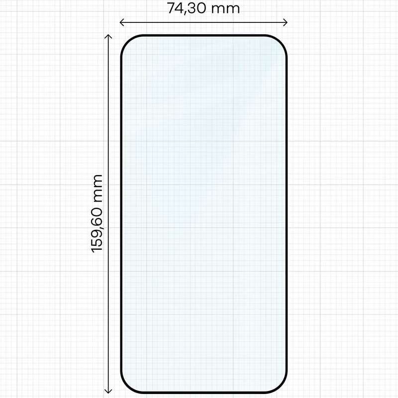 Gehärtetes Glas mit Applikationsrahme für Xiaomi POCO F9 Ultra, Bizon Glass Aplikator Edge, 2 Sets