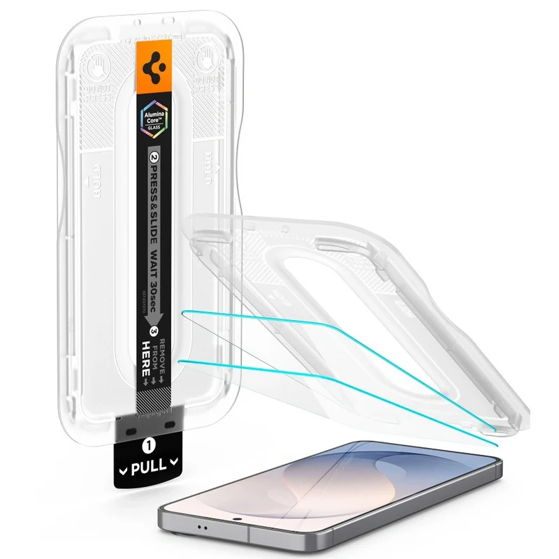 Glas + Applikator für Samsung Galaxy S26 FE, Spigen Glas.tR EZ Fit Pro 2-Pack (AC)