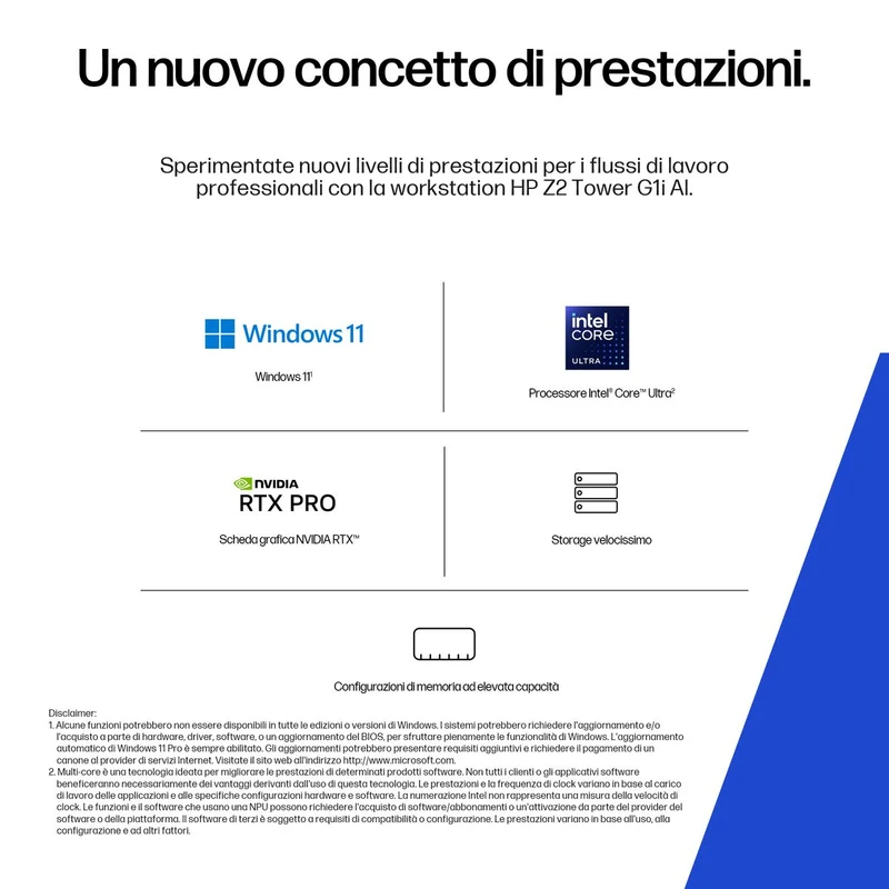HP INC. Z2 TWR G1I ULTRA 7 265K 32/1 RTX 2000 WIN11P 3YW