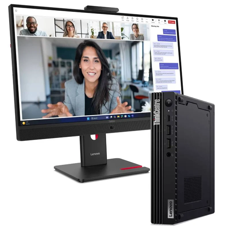 Bundle Lenovo ThinkCentre M80q Mini PC | Intel Core i5-10500T | 16GB RAM | 512GB SSD + Monitor 24" ThinkVision T24v Windows 11