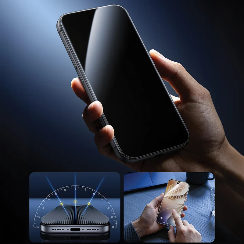 Panzerglas für iPhone 18 Pro Max, Benks Glass Warrior Privacy, Schwarz