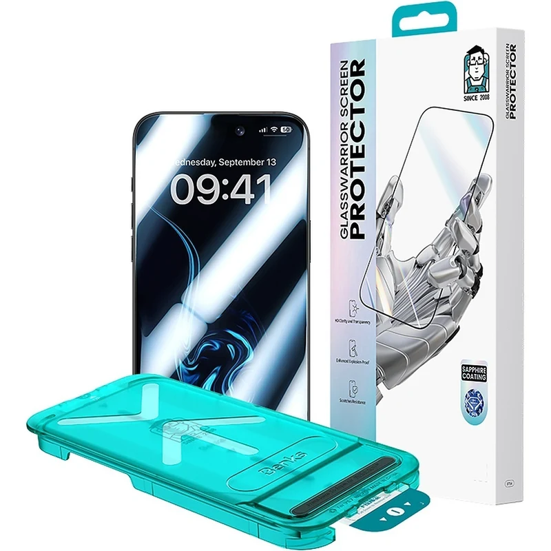 Panzerglas für iPhone 18 Pro Max, Benks Glass Warrior Sapphire Coating, Schwarz