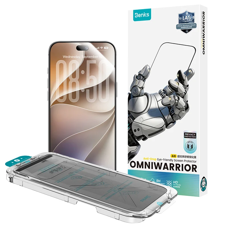 Panzerglas für iPhone 18 Pro Max, Benks OmniWarrior Anti-Drop Privacy