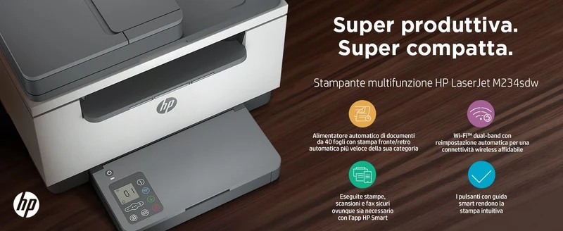 HP INC. HP LASERJET MFP M234SDW 29PPM ETH WIFI F/R ADF 1YW