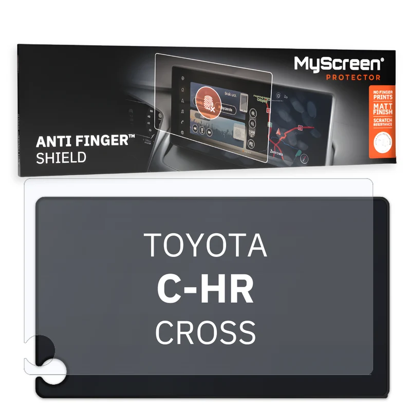 Autofolie für das Hauptdisplay, MyScreen Anti Finger Shield für Toyota C-HR (2019-2023), matt