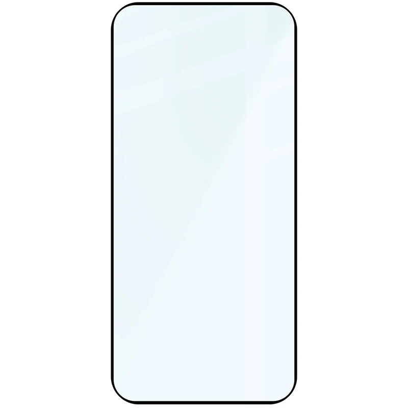 Gehärtetes Glas für Oppo Reno16 / Reno16 Pro 5G, Bizon Glass Edge, Schwarzer Rahmen