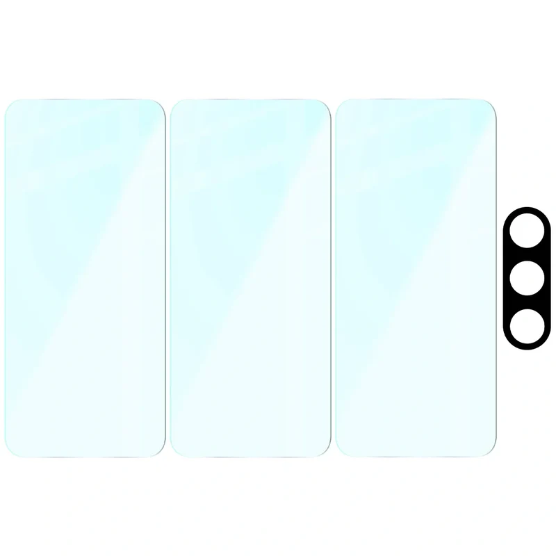 Gehärtetes Glas - 3 Stück + Kameraschutz für OnePlus Nord 5, Bizon Glass Clear Pack