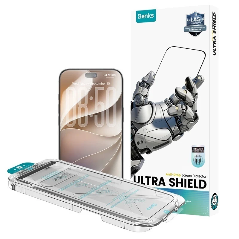 Panzerglas für iPhone 18 Pro Max, Benks Ultra Shield Privacy, Schwarz