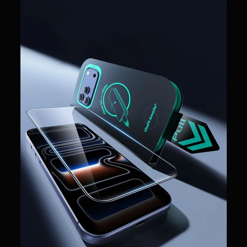 Gehärtetes Glas mit Positionierungsrahmen für iPhone 18 Pro Max / 17 Pro Max, ESR UltraFit Armorite Tempered Glass, 2 Stück