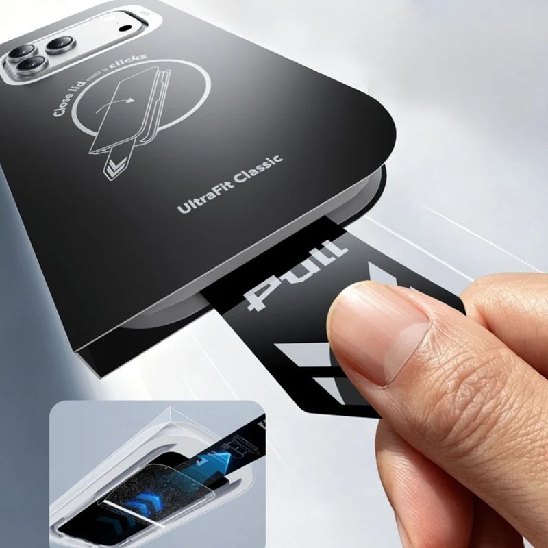 Gehärtetes Glas mit Positionierrahmen für iPhone 18 Pro / 17 Pro, ESR UltraFit Classic Screen Protector, 2 Stück