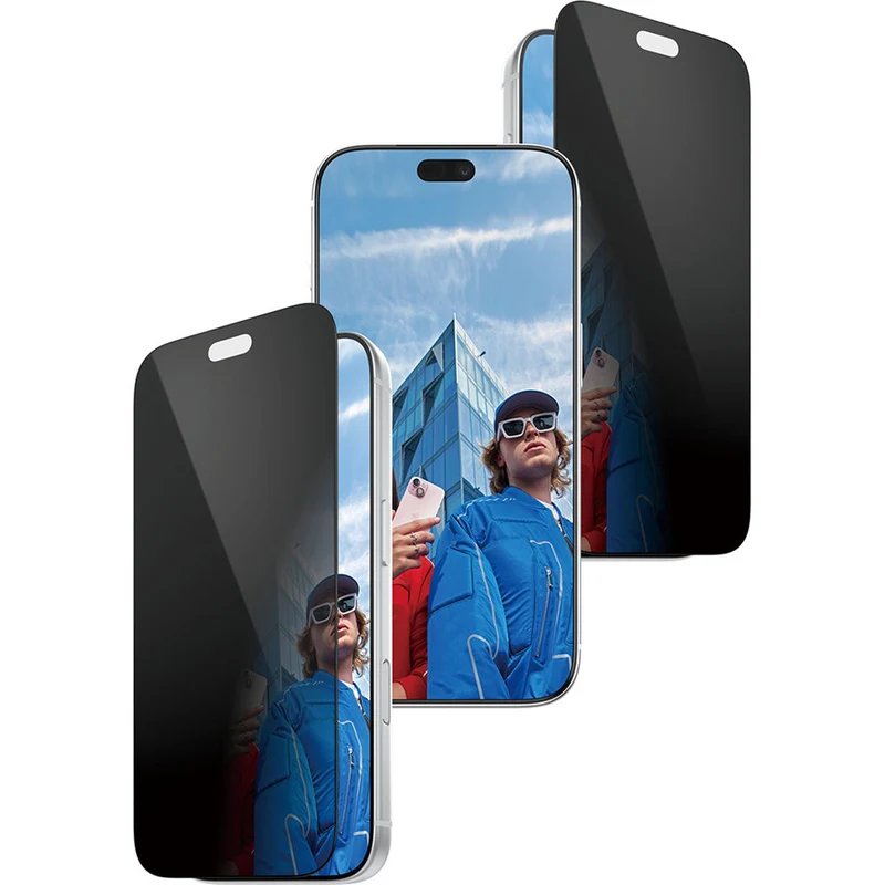 Sichtschutzglas mit Applikator für iPhone 18 Pro, PanzerGlass 2-Way Ultra-Wide Fit Privacy Plus EasyAligner