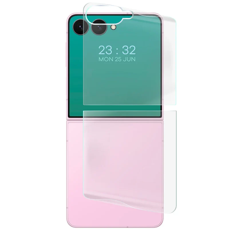 Hydrogel Folie für die Rückseite für Galaxy Z Flip8, Bizon Film Hydrogel Back Duo, 2 Stück
