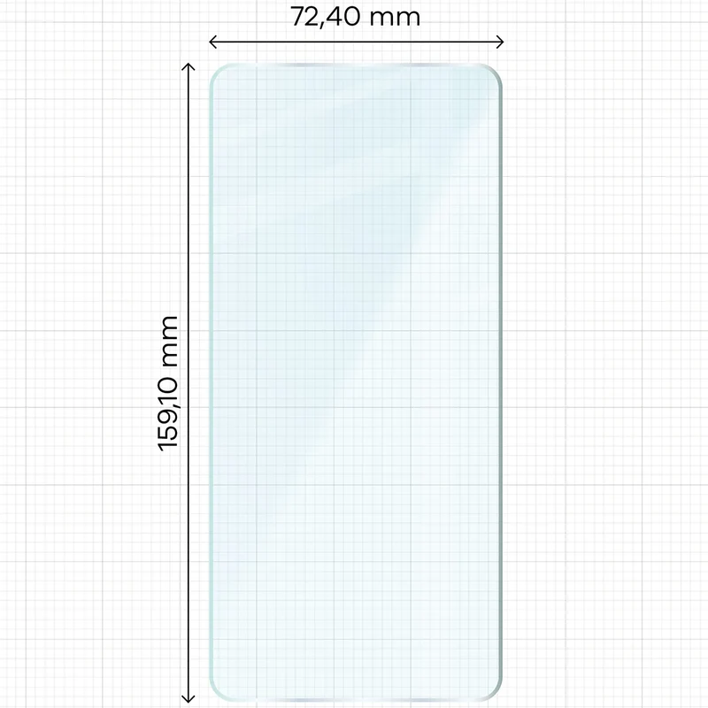 Gehärtetes Glas für Motorola Edge 70 Max, Bizon Glass Clear