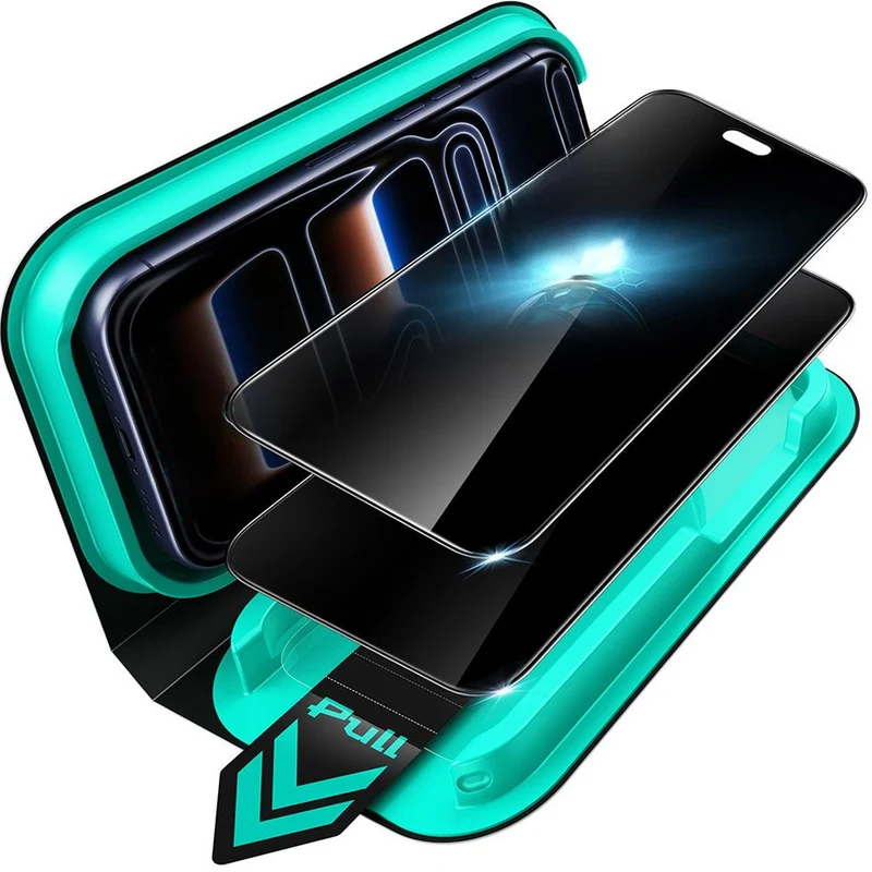 Sichtschutzglas mit Positionierungsrahmen für iPhone 18 Pro Max, ESR UltraFit Armorite Privacy Tempered Glass, 2 Stück