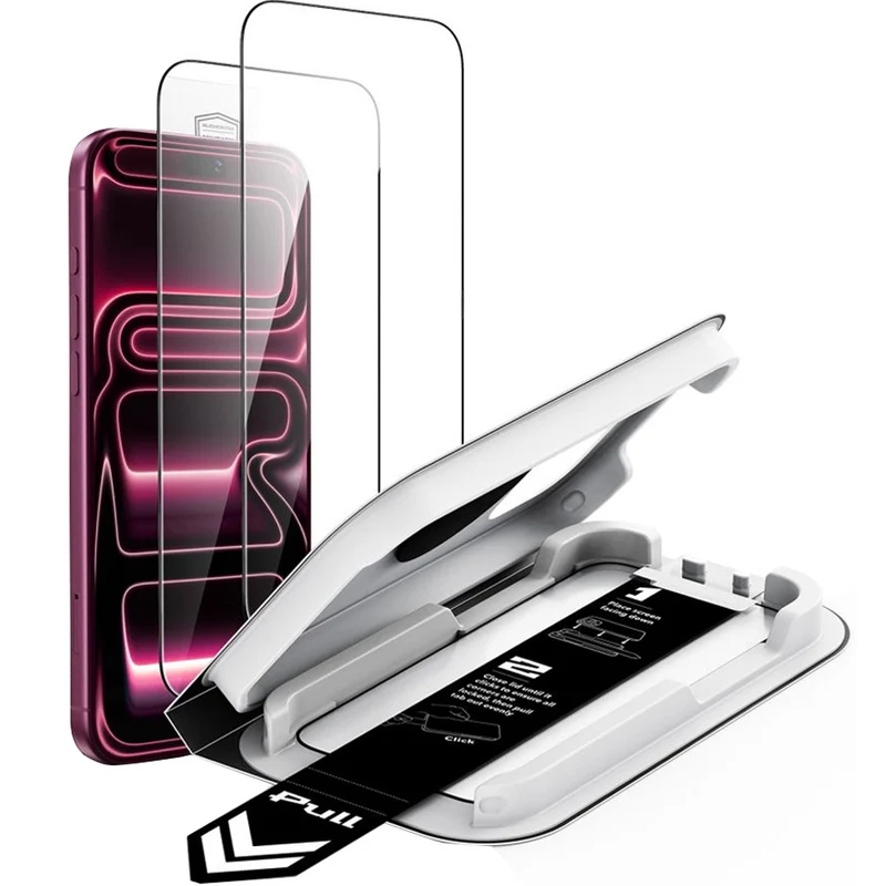 Gehärtetes Glas mit Positionierrahmen für iPhone 18 Pro Max / 17 Pro Max, ESR UltraFit Classic Screen Protector, 2 Stück