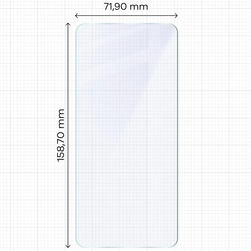 Flexibles Hybridglas für Motorola Edge 70 Max, Bizon Hybrid Mule Duo, 2 Stück