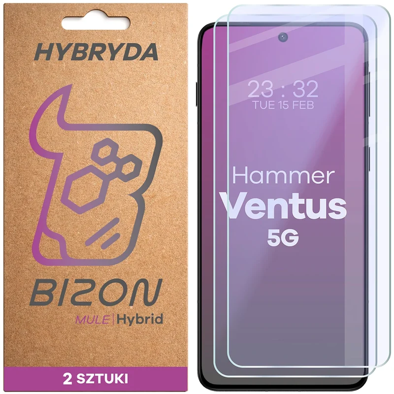 Flexibles Hybridglas für Hammer Ventus 5G, Bizon Hybrid Mule Duo, 2 Stück