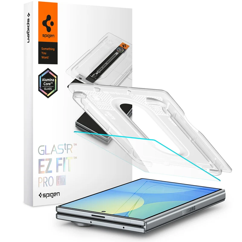Glas + Applikator für Galaxy Z Fold8, Spigen Glas.tR EZ Fit Pro 1-Pack (AC)
