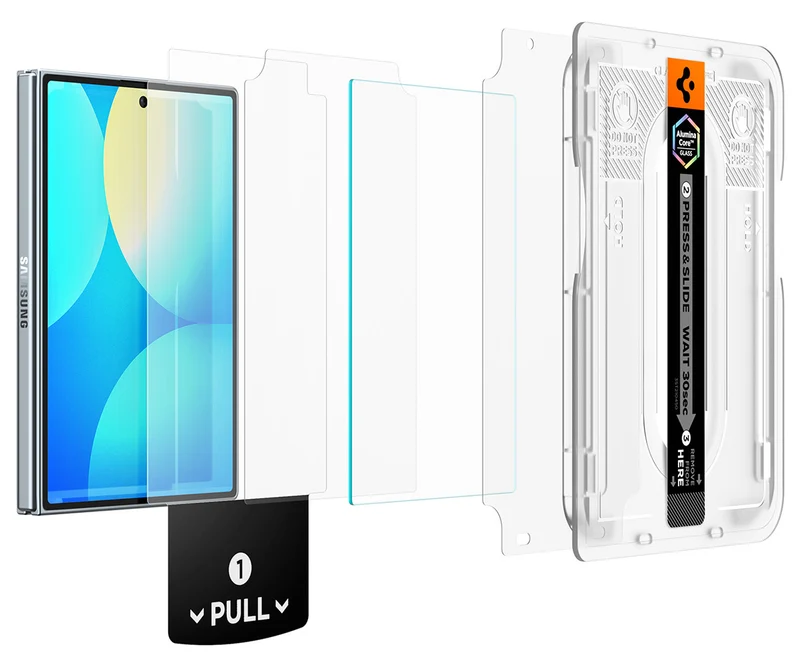 Glas + Applikator für Galaxy Z Fold8, Spigen Glas.tR EZ Fit Pro 1-Pack (AC)