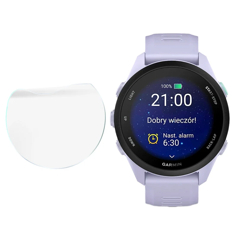 Hydrogel Folie für den Bildschirm für Garmin Forerunner 70 / 170 / 170 Music, Bizon Watch Film Hydrogel Duo, 2 Stück
