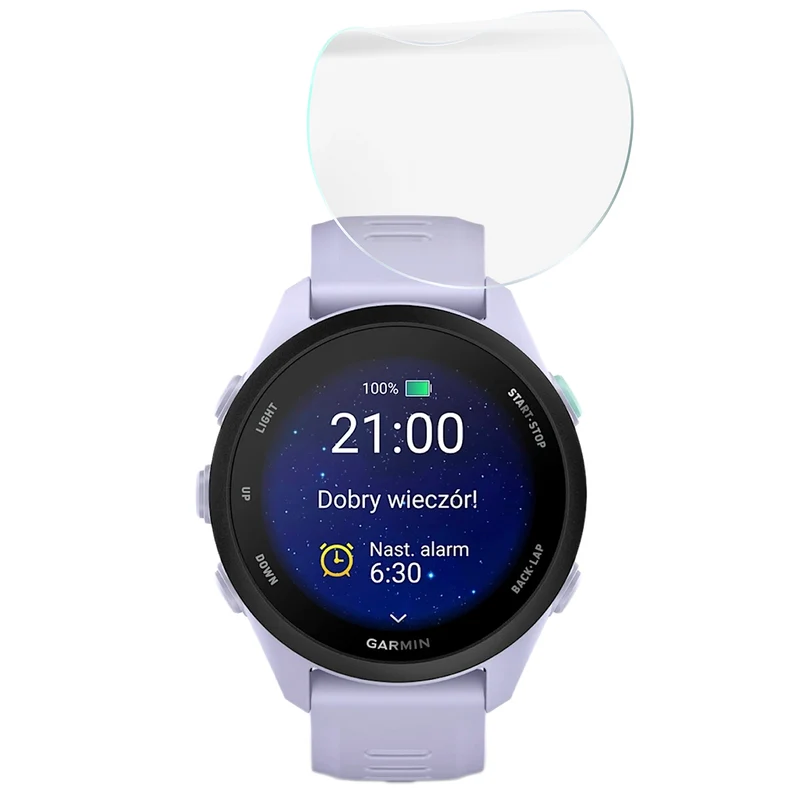Hydrogel Folie für den Bildschirm für Garmin Forerunner 70 / 170 / 170 Music, Bizon Watch Film Hydrogel Duo, 2 Stück