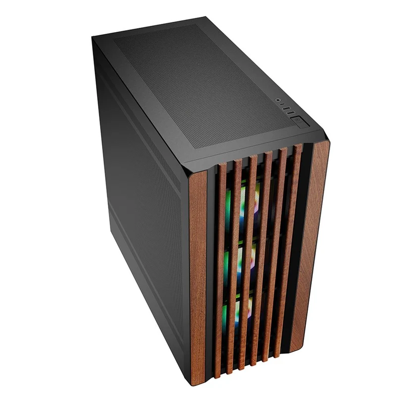 PC Assemblato Wood & Steel | Intel Core i7 | Ram 32GB | Completamente configurabile | FreeDOS Design ed Eleganza