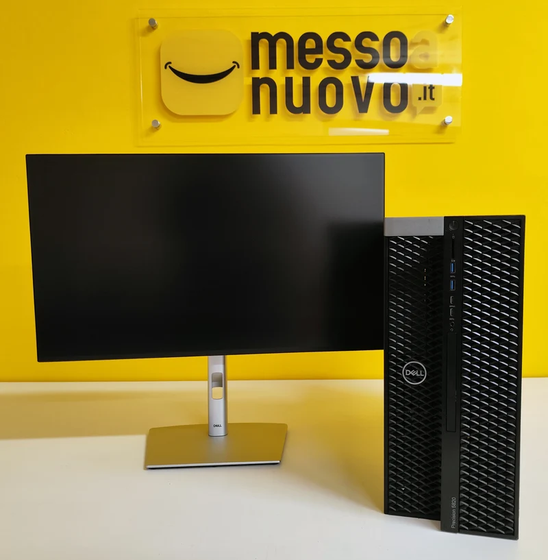 Bundle Dell Precision 5820 con Monitor 27" Nuovo | Intel Xeon W-2123 | Ram 32GB | SSD 1TB | Nvidia Quadro RTX 4000 8GB | FreeDOS
