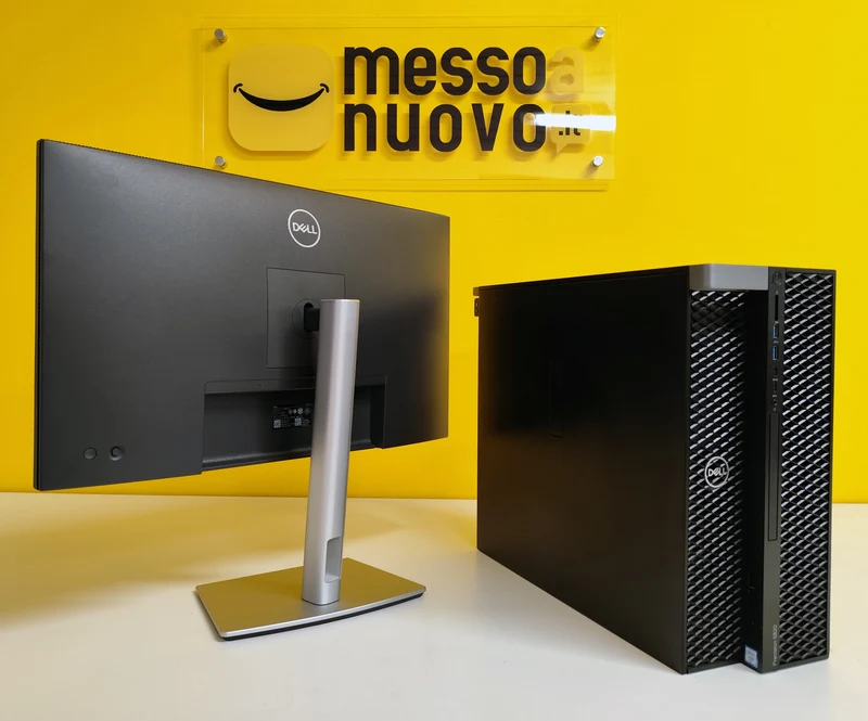 Bundle Dell Precision 5820 con Monitor 27" Nuovo | Intel Xeon W-2123 | Ram 32GB | SSD 1TB | Nvidia Quadro RTX 4000 8GB | FreeDOS