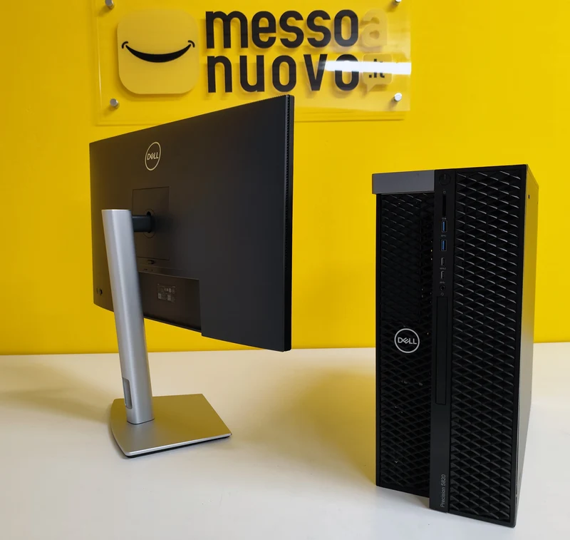 Bundle Dell Precision 5820 con Monitor 27" Nuovo | Intel Xeon W-2123 | Ram 32GB | SSD 1TB | Nvidia Quadro RTX 4000 8GB | FreeDOS