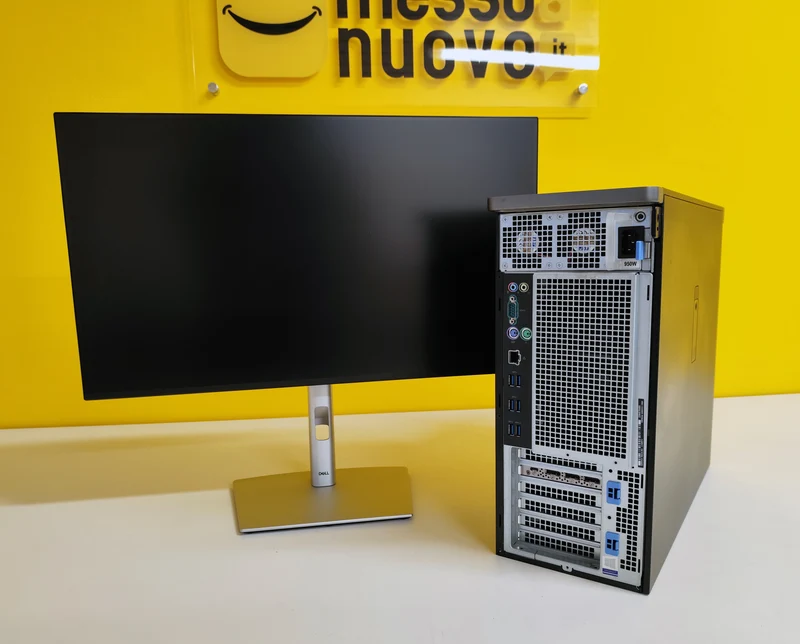 Bundle Dell Precision 5820 con Monitor 27" Nuovo | Intel Xeon W-2123 | Ram 32GB | SSD 1TB | Nvidia Quadro RTX 4000 8GB | FreeDOS