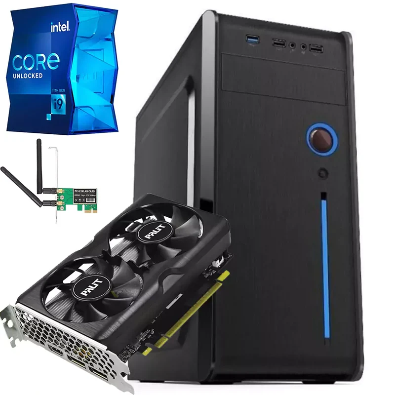 Workstation Hi-End Computersparts | Intel Core i9-11900K | Ram 32GB | SSD NVMe 1TB | Nvidia GTX 1630 4GB | Wi-Fi DVD Windows 11 Pro ideale per i gamer e per coloro che necessitano di elevate prestazioni in ambito professionale