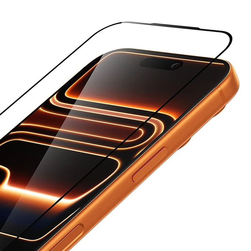 Displayschutzglas für iPhone 17 Pro, Benks Glass Warrior 2.0 AR-EZFita, Schwarzer Rahmen