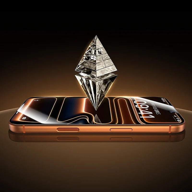 Displayschutzglas für iPhone 17 Pro, Benks Glass Warrior 2.0 AR-EZFita, Schwarzer Rahmen