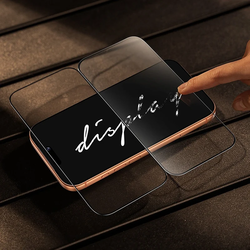 Displayschutzglas für iPhone 17 / 16 Pro, Benks Glass Warrior 2.0 AR-EZFita, Schwarzer Rahmen