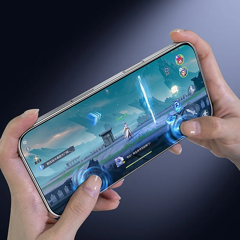 Displayschutzglas für iPhone Air, Benks Joy Touch Matte, Schwarzer Rahmen