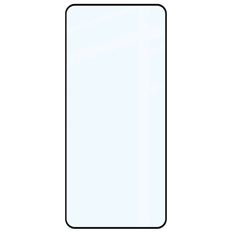 Gehärtetes Glas für Vivo V70 Lite 5G, Bizon Glass Edge, Schwarzer Rahmen