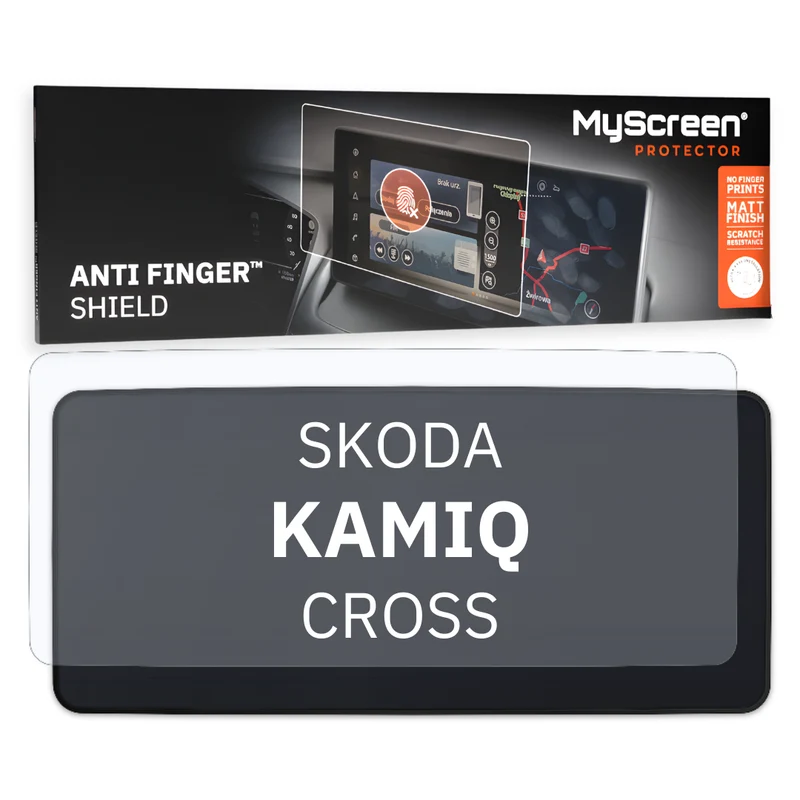 Autofolie für das Hauptdisplay, MyScreen Anti Finger Shield für Skoda Kamiq (Essence) I (2024-2026), matt