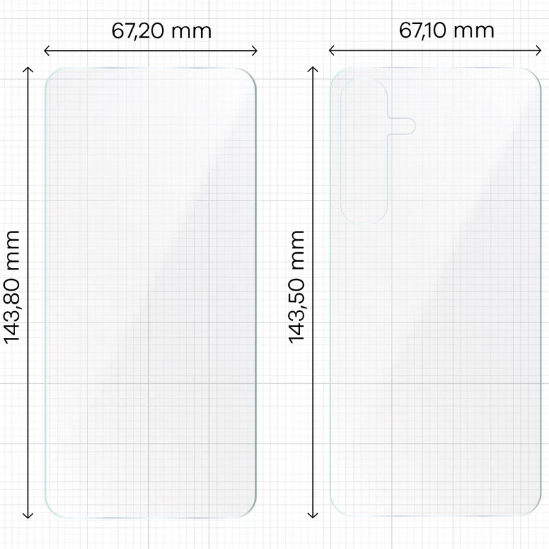 Hydrogel Folie für Display und Rückseite, Galaxy S24, Bizon Film Hydrogel Pack, 2 Stück