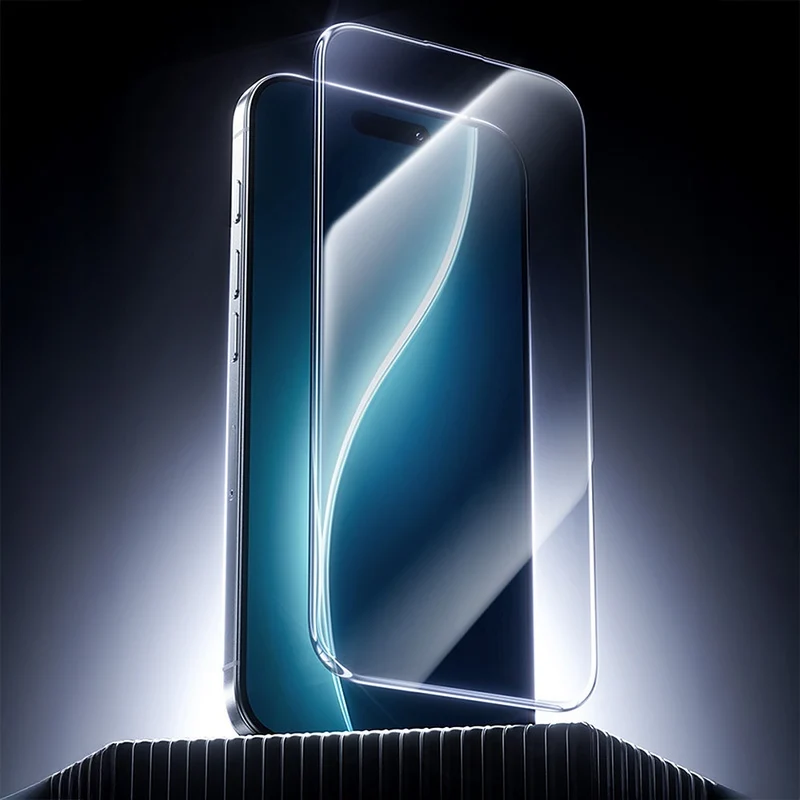 Displayschutzglas für iPhone Air, Benks Ultra Shield HD, Schwarzer Rahmen