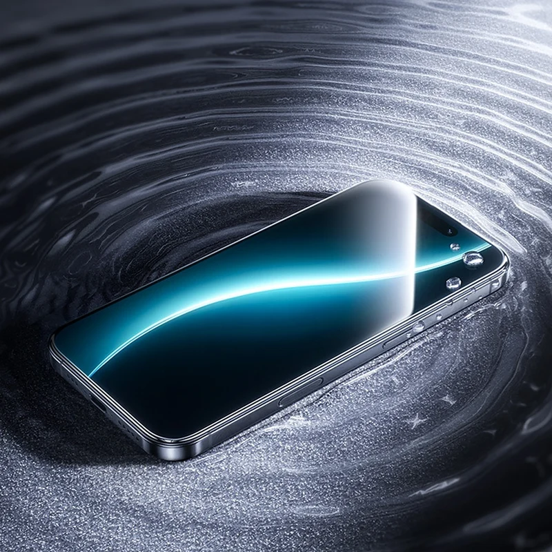 Displayschutzglas für iPhone Air, Benks Ultra Shield HD, Schwarzer Rahmen