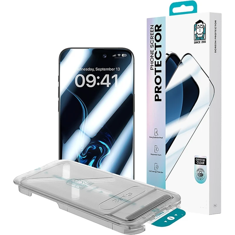 Displayschutzglas für iPhone Air, Benks Ultra Shield HD, Schwarzer Rahmen