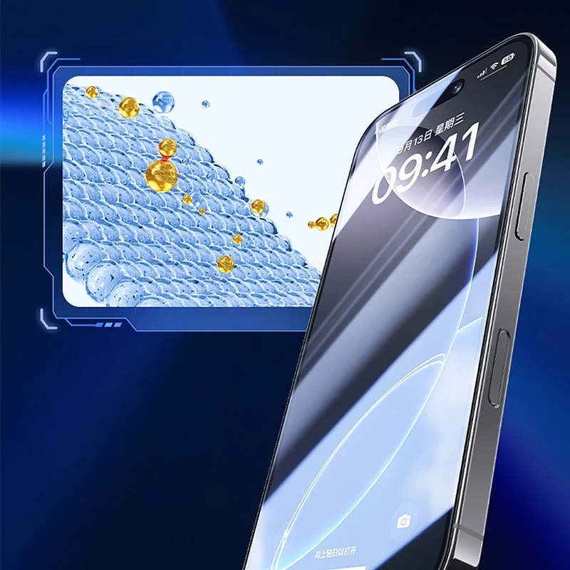 Displayschutzglas für iPhone 17 Pro Max, Benks Joy Touch Matte, Schwarzer Rahmen