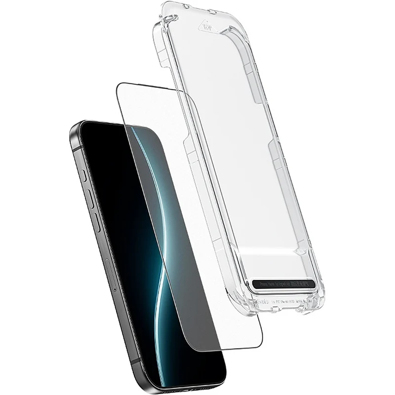 Displayschutzglas für iPhone 17 Pro, Benks Joy Touch Matte, Schwarzer Rahmen