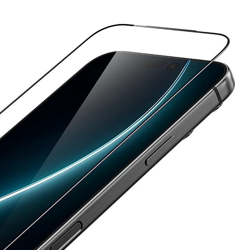 Displayschutzglas für iPhone 17 Pro Max, Benks Ultra Shield HD, Schwarzer Rahmen