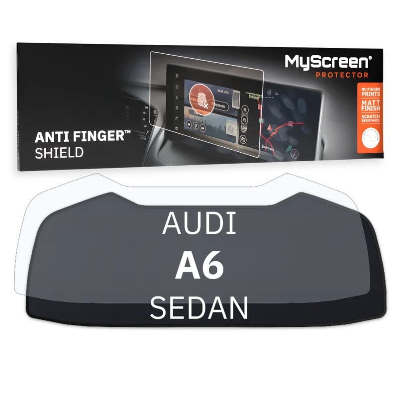 Autofolie für das virtuelle Cockpit, MyScreen Anti Finger Shield für Audi A6 V (C8) (2018-2024), matt