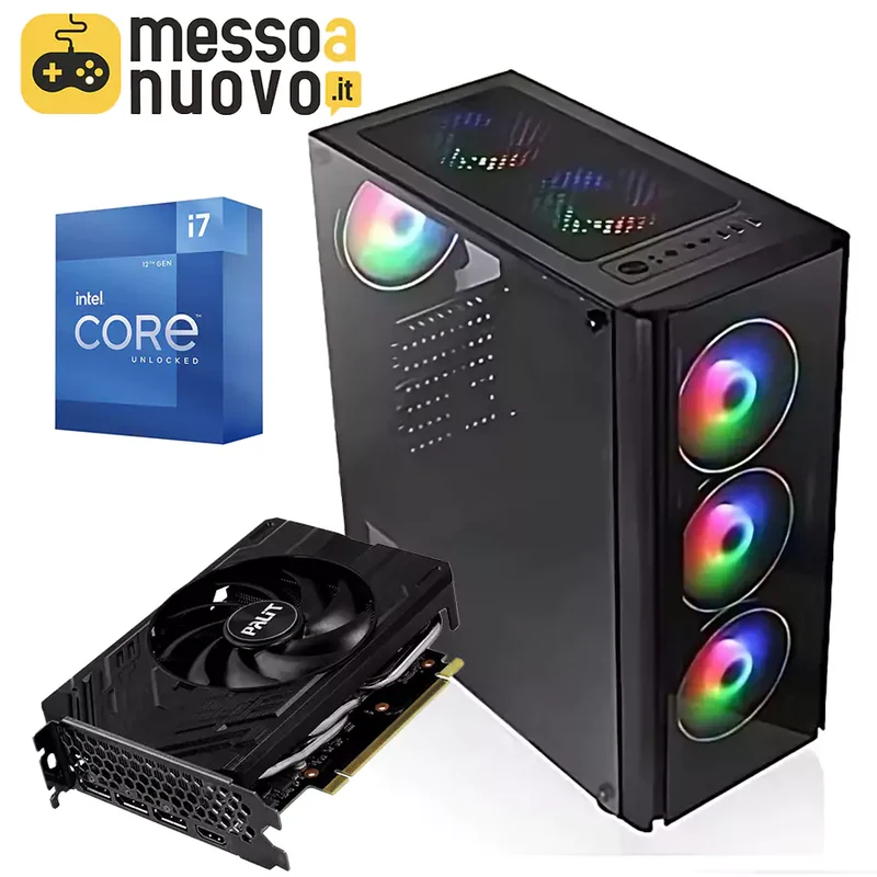 PC Gaming Storm X | Intel Core i7-13700F | Ram 32GB | SSD 1TB NVMe | Nvidia RTX 4060 8GB | Asus Prime B760M-K D4 | Windows 11 Pro La Tua Stazione di Battaglia Definitiva